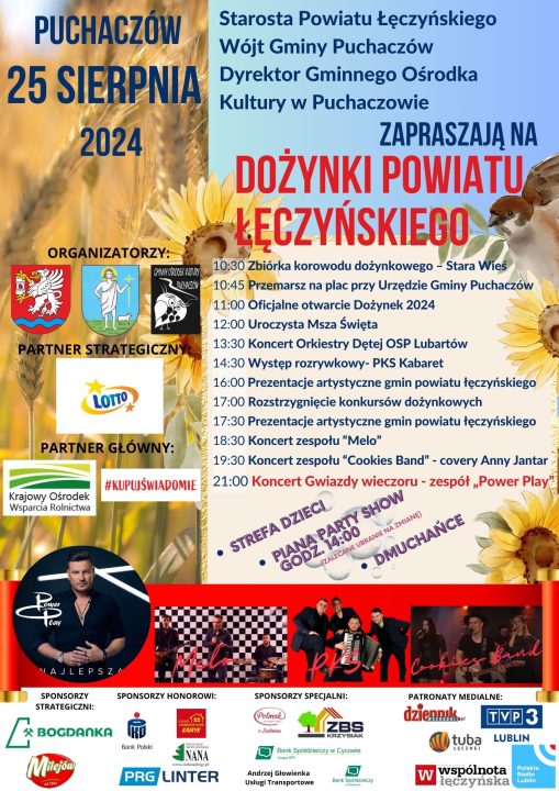 Miniaturka artykułu Dożynki Powiatu Łęczyńskiego 2024