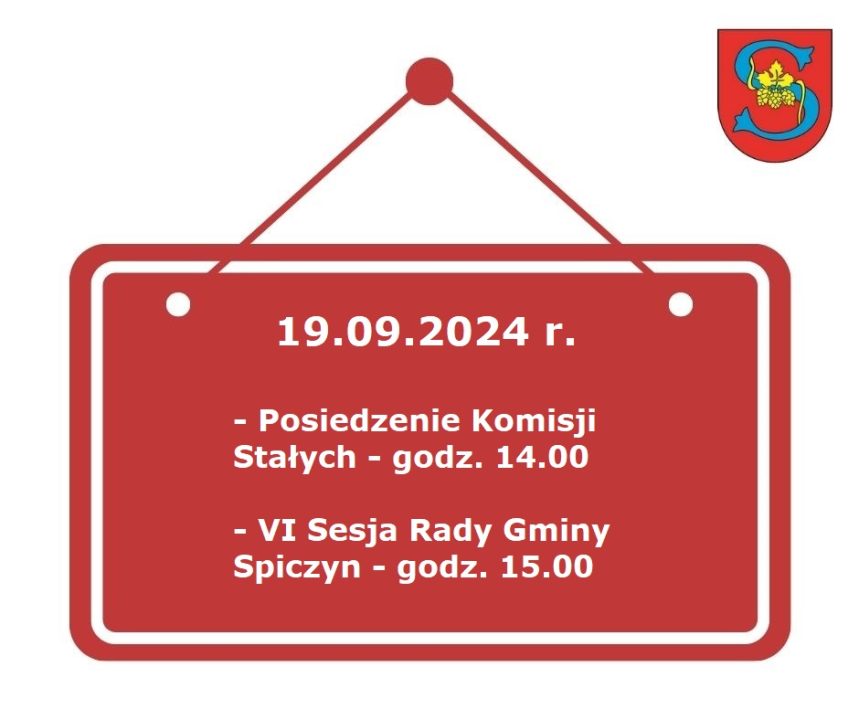 Miniaturka artykułu Zawiadomienie o posiedzeniu Komisji Stałych oraz VI Sesji Rady Gminy Spiczyn – 19.09.2024 r.